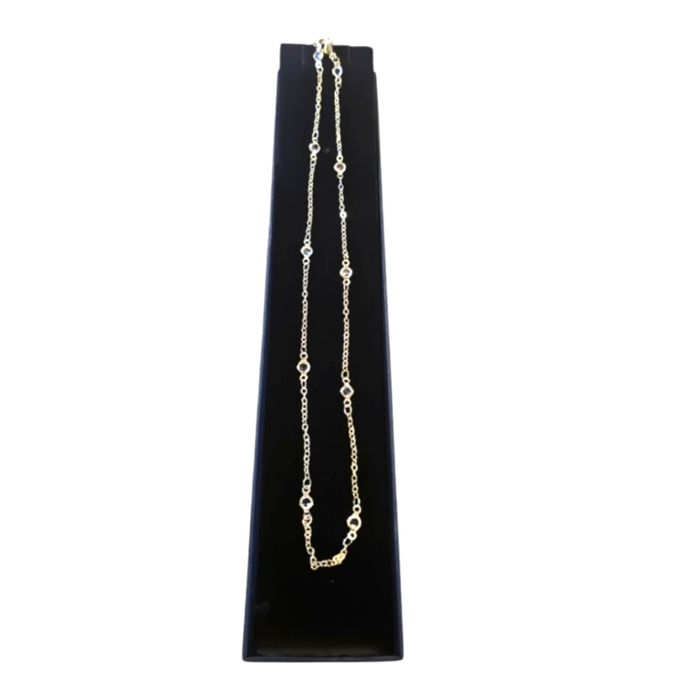 Elegant & Charming Rhinestone Pendant Gold Plated Necklace.